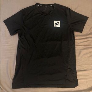 Hurley Black Short Sleeve Tee with Logo